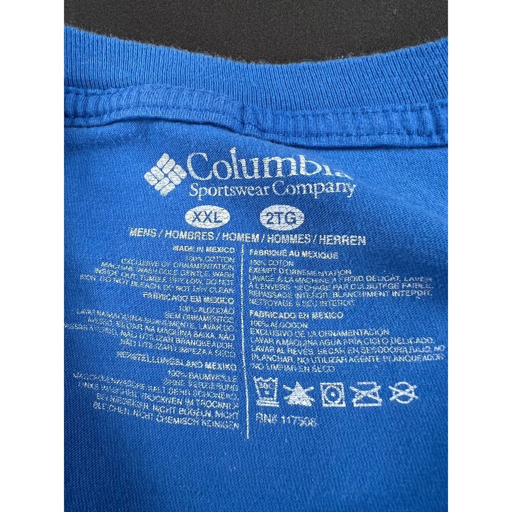 Columbia PFG Performance Short Sleeve T-Shirt in Royal Blue (Men's XXL) - Picture 4 of 7